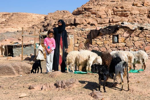Scene from Bedouin life