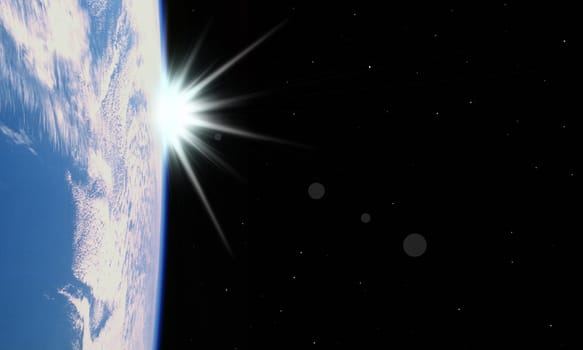 Sunshine from the space