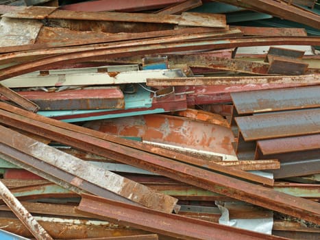 Iron in a junkyard