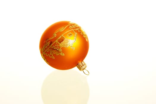 Christmas bauble orange
