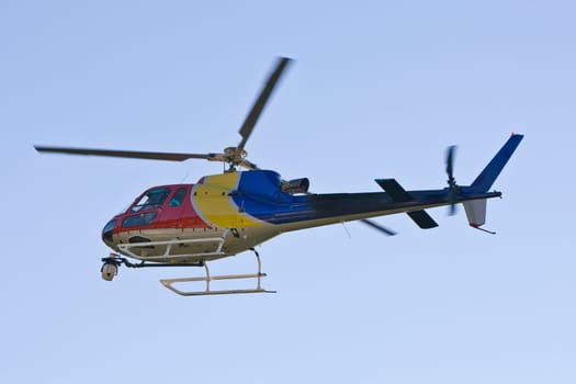 Helicopter with camera