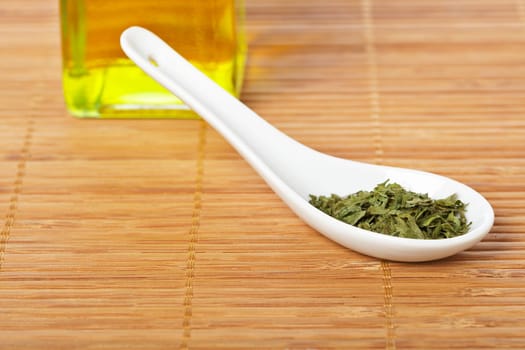 Parsley in the spoon