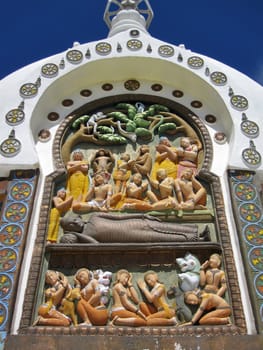 Shanti Stupa Relief Picture