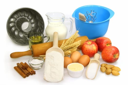 Delicious baking ingredients