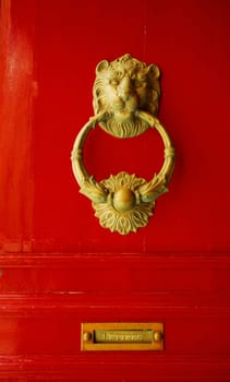 Door knocker expression for wealth