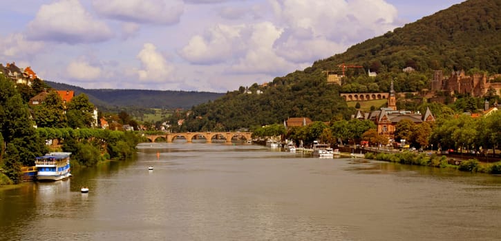 View from the Theodor Heuss Bridge