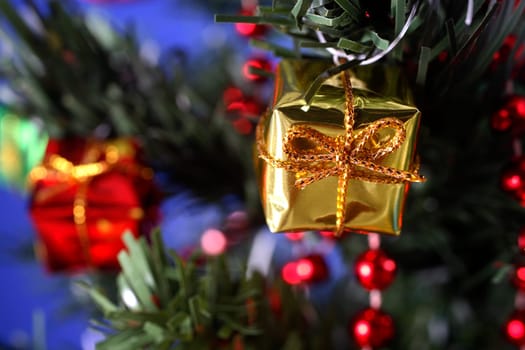 an image of giftboxes with christmas tre