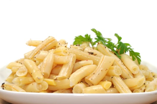 Wax beans on a plate