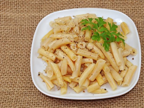 Wax beans on a plate