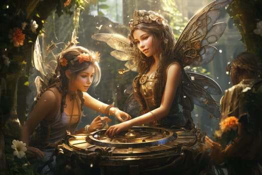 Step into a world where fantasy and mechanics intertwine, and witness the marvel of clockwork fairies.