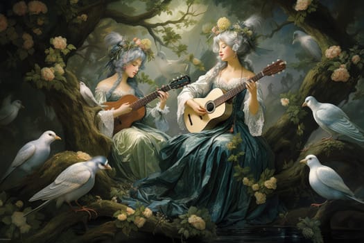 Immerse yourself in the enchanting realm of fantasy with this captivating illustration by a professional visual artist.