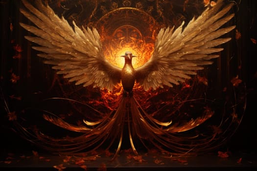 Behold the magnificent gilded phoenixes, radiant beings of myth and legend. With their resplendent feathers of gold and fire, they embody the eternal cycle of rebirth and resurrection.