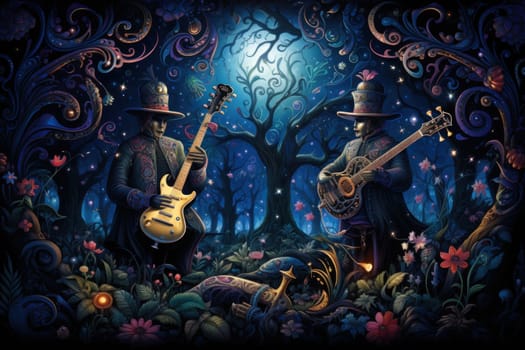 Immerse yourself in the enchanting realm of fantasy with this captivating illustration by a professional visual artist.