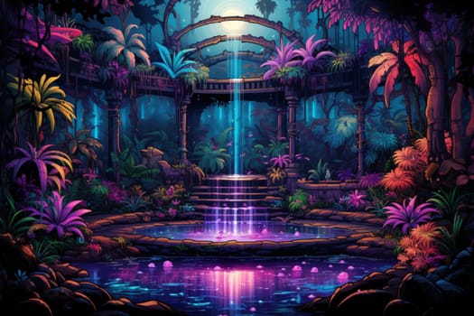 In the realm of fantasy, there are mystical and enchanting song fountains that bring harmony to the world around them.