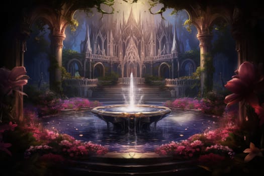 In the realm of fantasy, there are mystical and enchanting song fountains that bring harmony to the world around them.