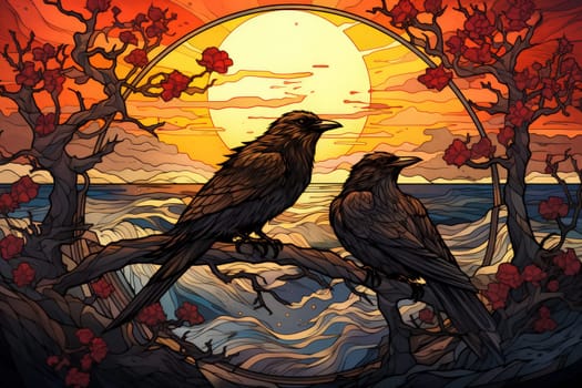 Enter the realm of fantasy and encounter the cursed wereravens, unfortunate beings caught in an eternal cycle of shifting between human and raven forms.