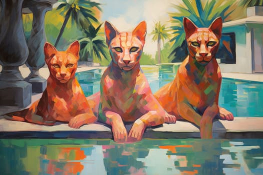 Delve into a realm of mystery and intrigue, where enigmatic sphinxes reign as guardians of ancient secrets.