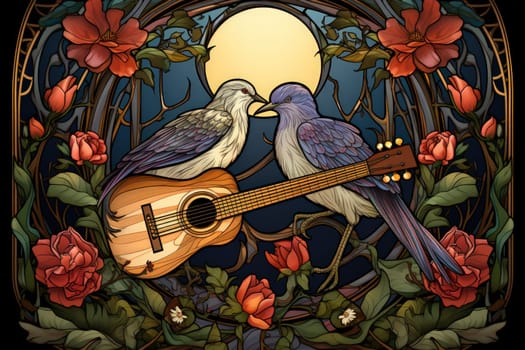 Immerse yourself in the enchanting realm of fantasy with this captivating illustration by a professional visual artist.