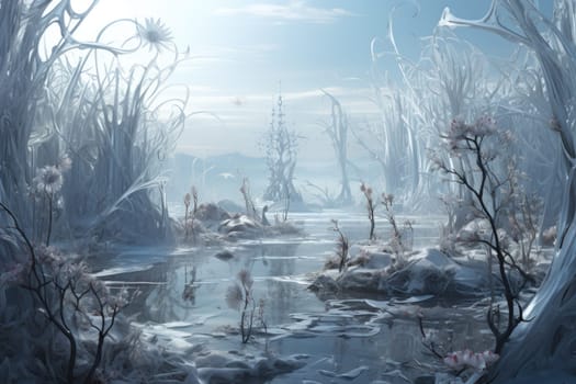 Immerse yourself in the enchanting world of fantasy and witness the elegance of the frost faeries.