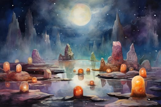 Deep within the realms of fantasy, harmonious singing stones lie, their mystical nature revealed when struck.
