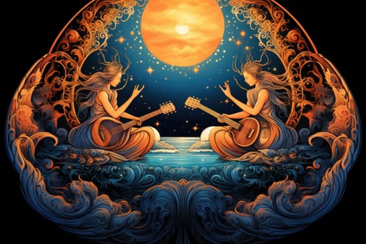 In the realm of fantasy, celestial harpists are ethereal beings whose music transcends the mortal plane and reaches the celestial realms.