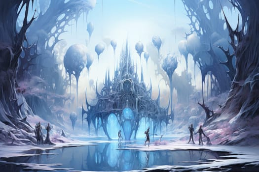 Immerse yourself in the enchanting world of fantasy and witness the elegance of the frost faeries.