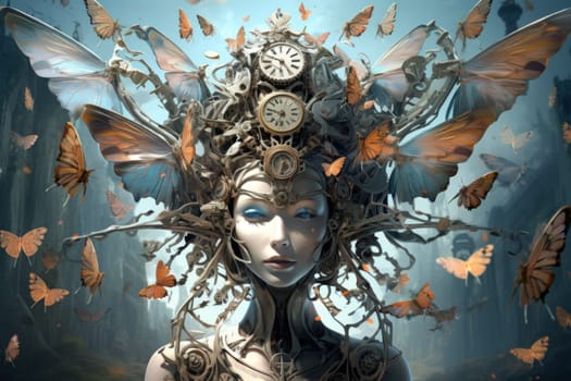 Step into a world where fantasy and mechanics intertwine, and witness the marvel of clockwork fairies.