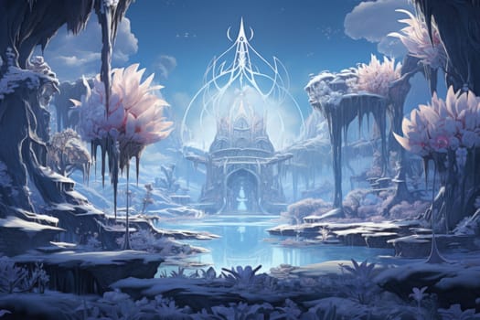 Immerse yourself in the enchanting world of fantasy and witness the elegance of the frost faeries.