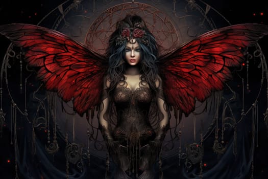 Immerse yourself in the magical realm of fantasy with this enchanting illustration of gossamer-winged dreamcatchers.
