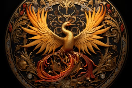 Behold the magnificent gilded phoenixes, radiant beings of myth and legend. With their resplendent feathers of gold and fire, they embody the eternal cycle of rebirth and resurrection.