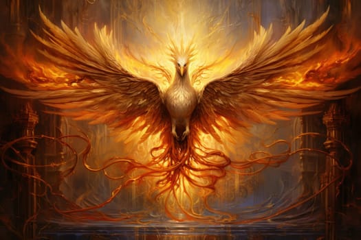 Behold the magnificent gilded phoenixes, radiant beings of myth and legend. With their resplendent feathers of gold and fire, they embody the eternal cycle of rebirth and resurrection.