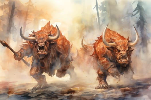 Enter a world of myth and legend where ferocious minotaurs, half-human and half-bull, reign supreme.