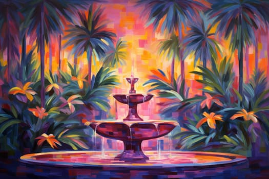 In the realm of fantasy, there are mystical and enchanting song fountains that bring harmony to the world around them.