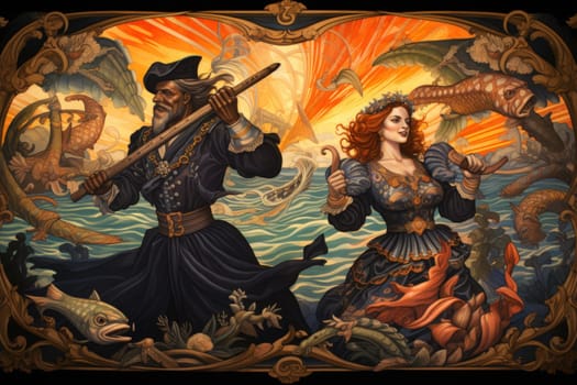 Set sail on a thrilling adventure where daring pirate captains navigate through enchanted seas.