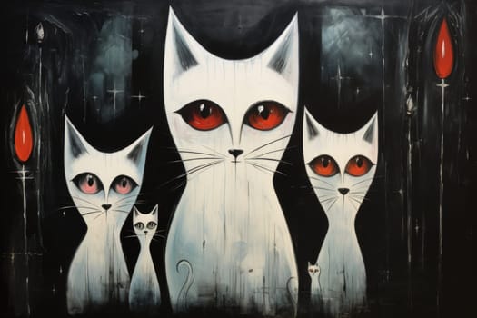 In the depths of fantasy, bewitching moonstone cats prowl. Their sleek forms, adorned with luminescent moonstone markings, captivate all who dare to meet their gaze.