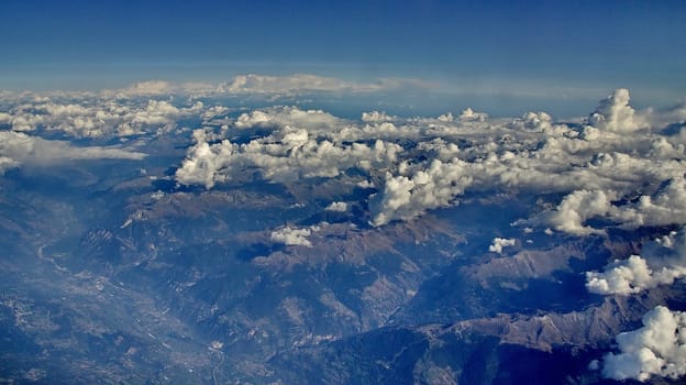 Cloud layer from above
