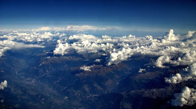 Cloud layer from above
