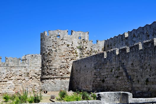 Medieval fortress of Rhodes.