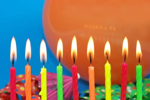 colorful birthday candles