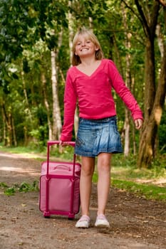Girl is waiting to travel