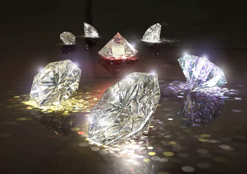 sparkling diamonds