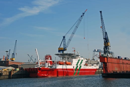 Container cranes Port of Hamburg
