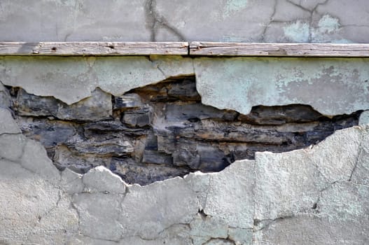 Cracked wall