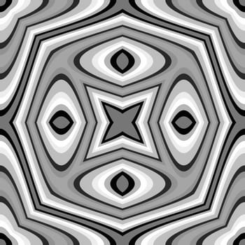 black and white abstract shape