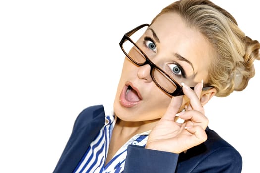 Business lady with mobile