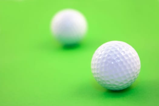 Golf ball and club