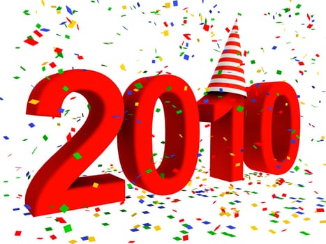 2010 Lettering with confetti