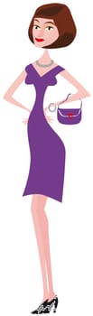 woman with the mode