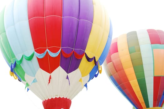 Flying Hot air balloons
