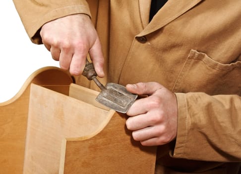 carpenter and old tool